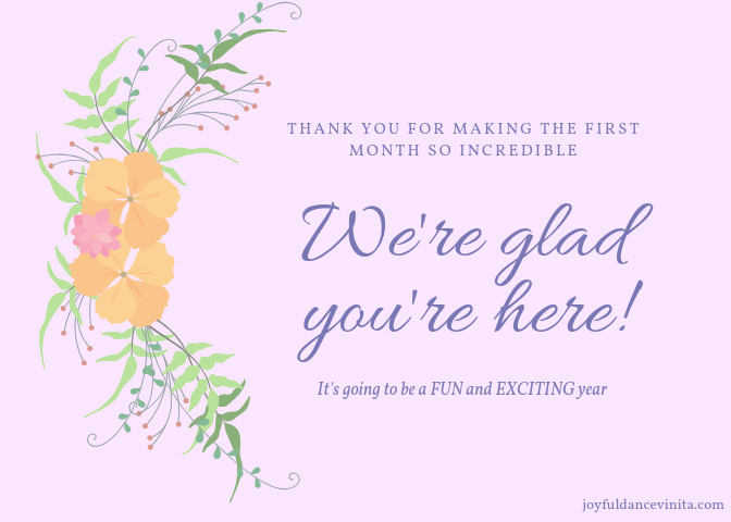 We're glad you're here!